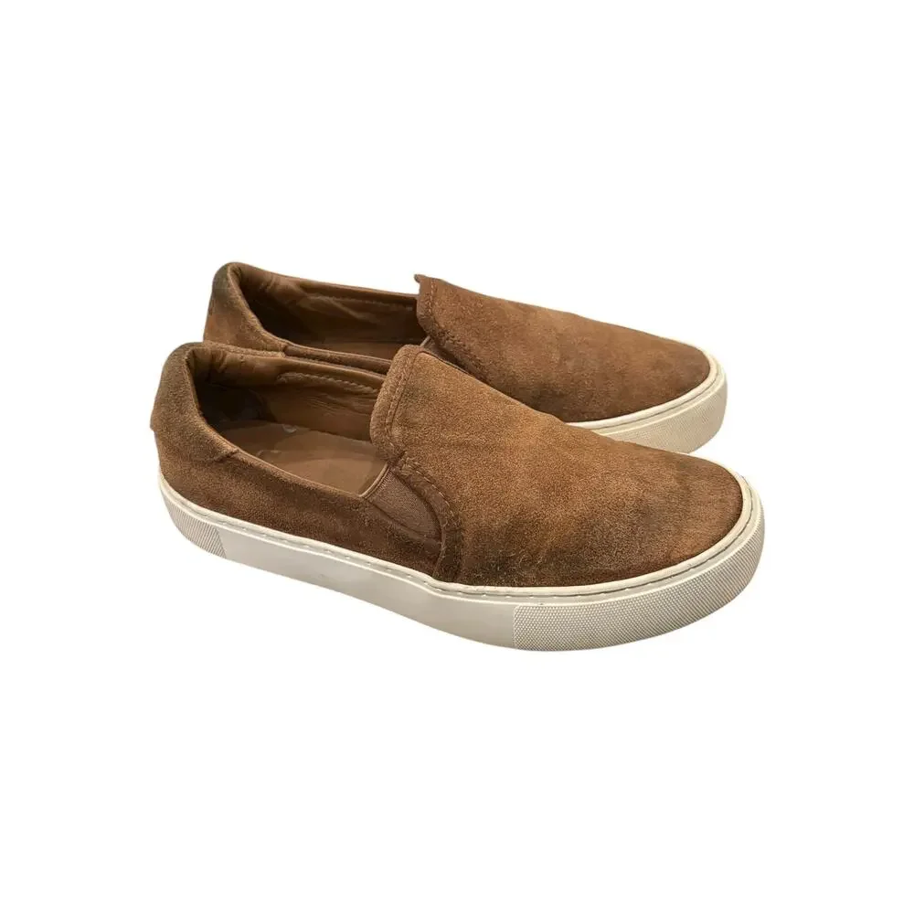 UGG Jass Chestnut Brown Suede Slip-On Sneakers Women’s Size 7